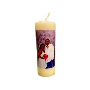 Customized Candles. Any occasion can be saved on a candles forever!